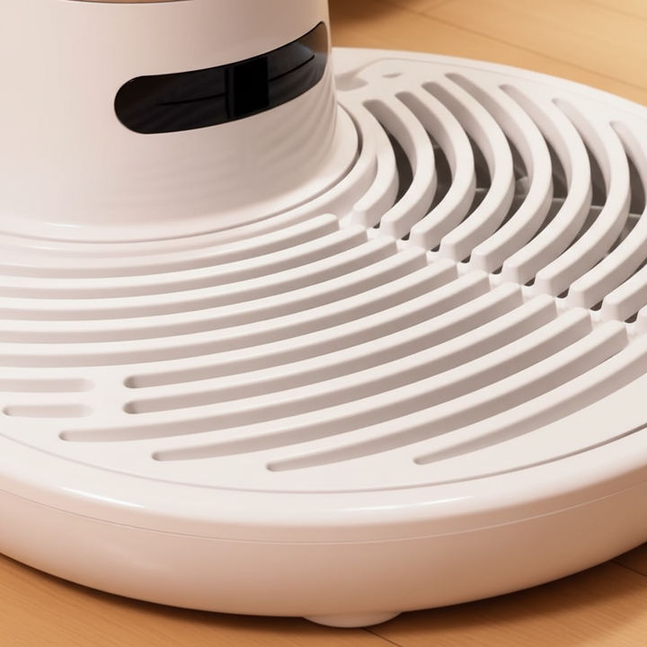 Bathroom accessory: Touchlessionized air body dryer by ShowerGust, sleek plastic design for efficient drying