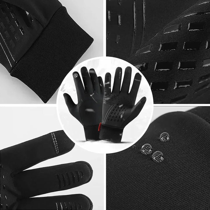 Insulated winter gloves for men and women, featuring touchscreen capability for convenience