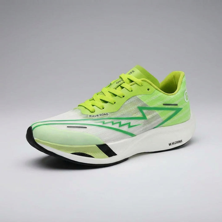 Front view of unisex Trinity training and marathon shoes, showcasing athletic design.