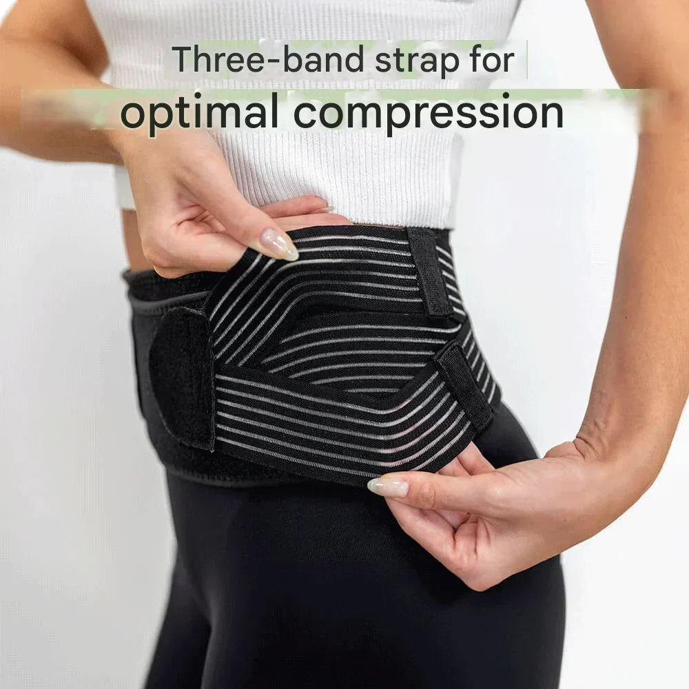 Breathable TripleSupport posture belt offers adjustable back pain relief & spine support for daily comfort. Unisex.