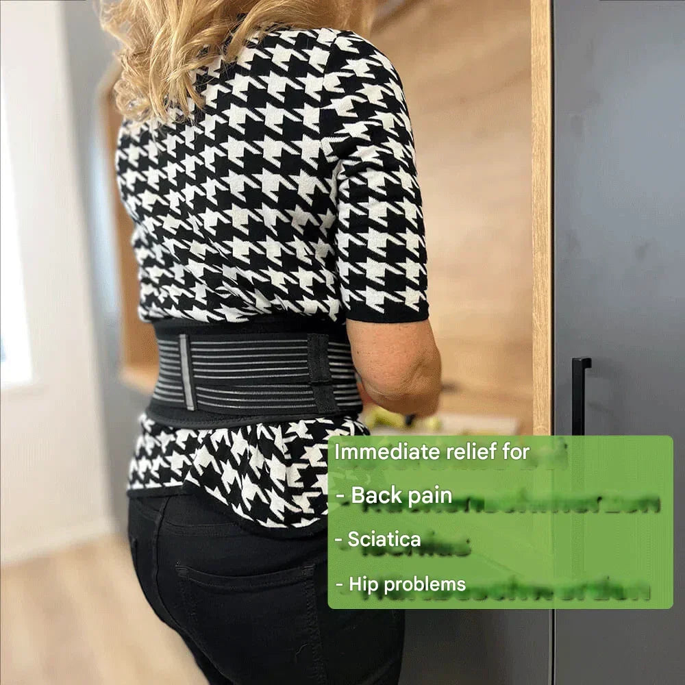 Adjustable, breathable TripleSupport back support belt. Provides comfort, pain relief & spine alignment for daily use.