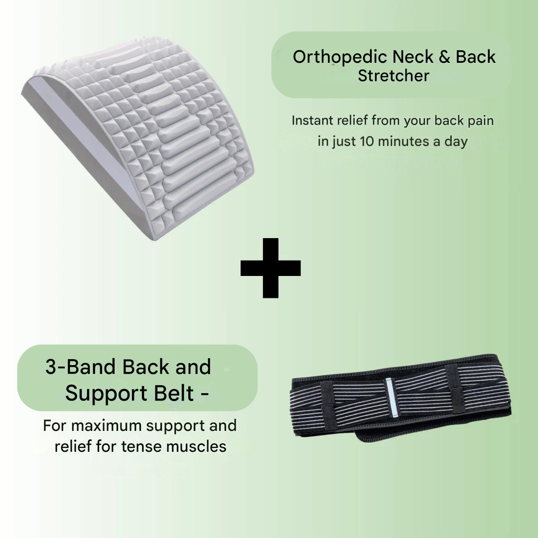 Improve posture & relieve lower back pain with TripleSupport adjustable back support belt. Unisex, breathable design.