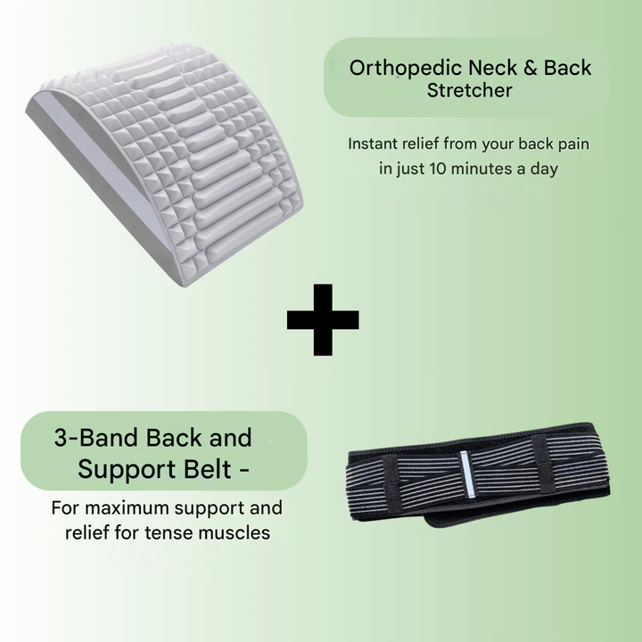 Improve posture & relieve lower back pain with TripleSupport adjustable back support belt. Unisex, breathable design.