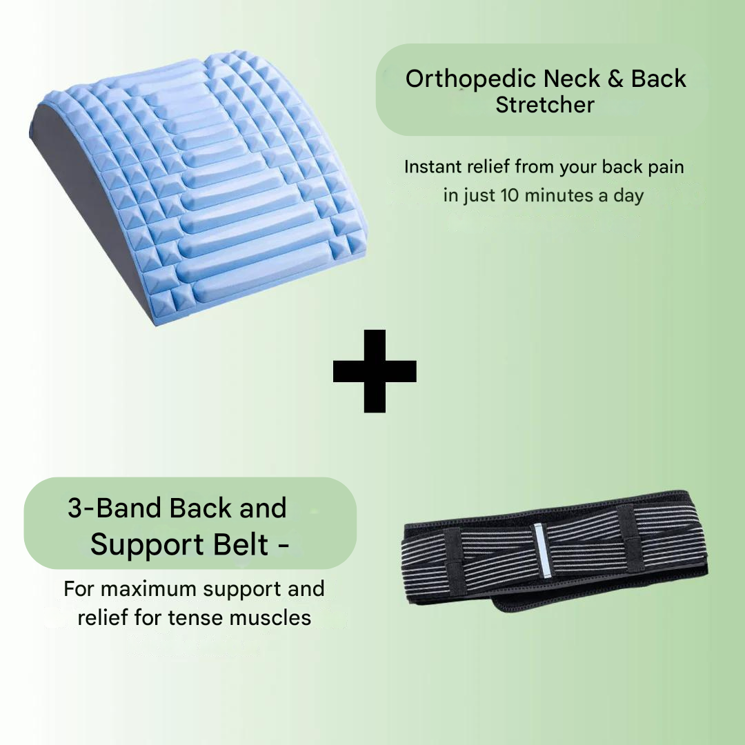 Unisex TripleSupport back & posture support belt. Adjustable, breathable for pain relief, sciatica & spine comfort.