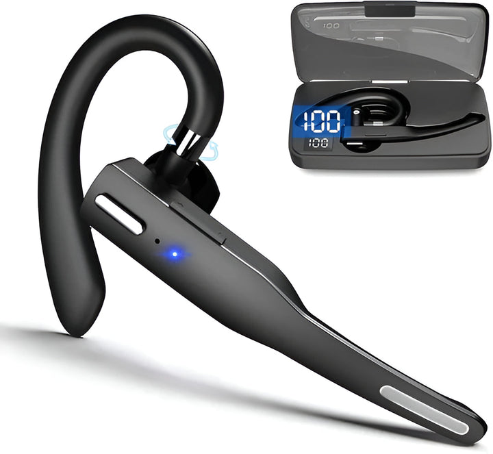 Unisex Trucker Wireless Bluetooth 5.1 Headset with noise cancelling mic for clear communication.