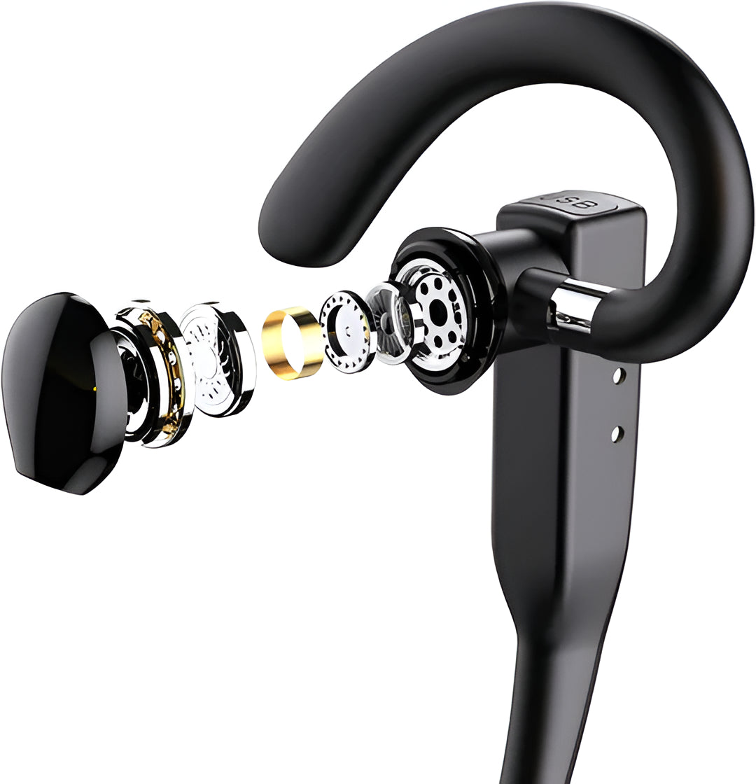 Ergonomic trucker headset, wireless Bluetooth 5.1, perfect for hands-free calls and communication.