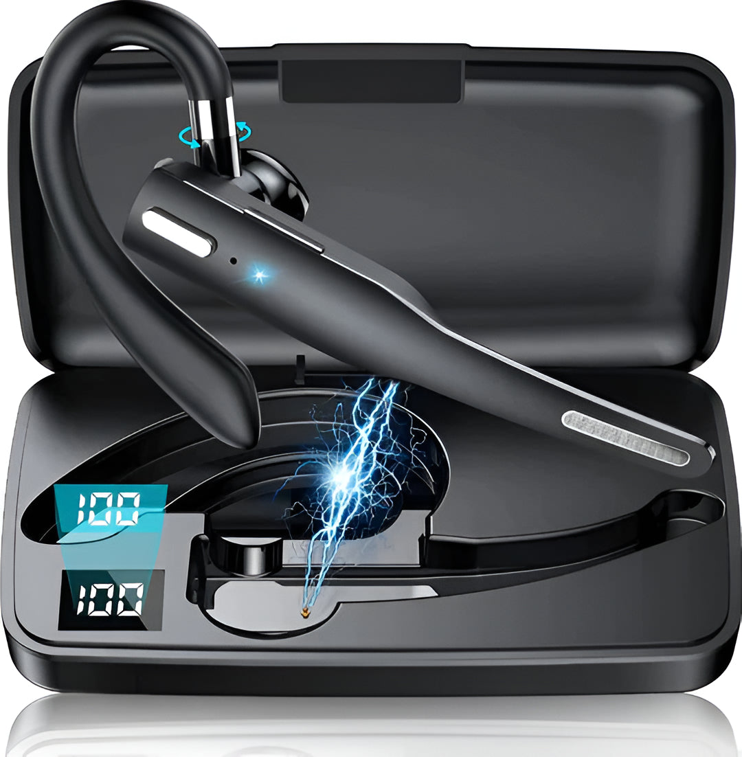 Noise cancelling Bluetooth 5.1 wireless headset for truckers, ensuring clear audio on the road.
