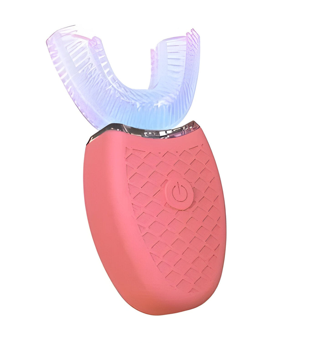 Waterproof U-shaped electric ultrasonic toothbrush, designed for easy deep cleaning & daily dental care.