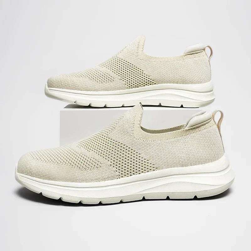 Stylish unisex comfort shoes: slip-on knit upper, perfect for everyday walking.