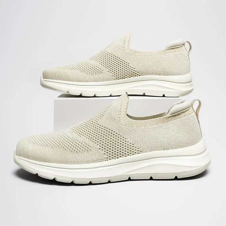 Stylish unisex comfort shoes: slip-on knit upper, perfect for everyday walking.