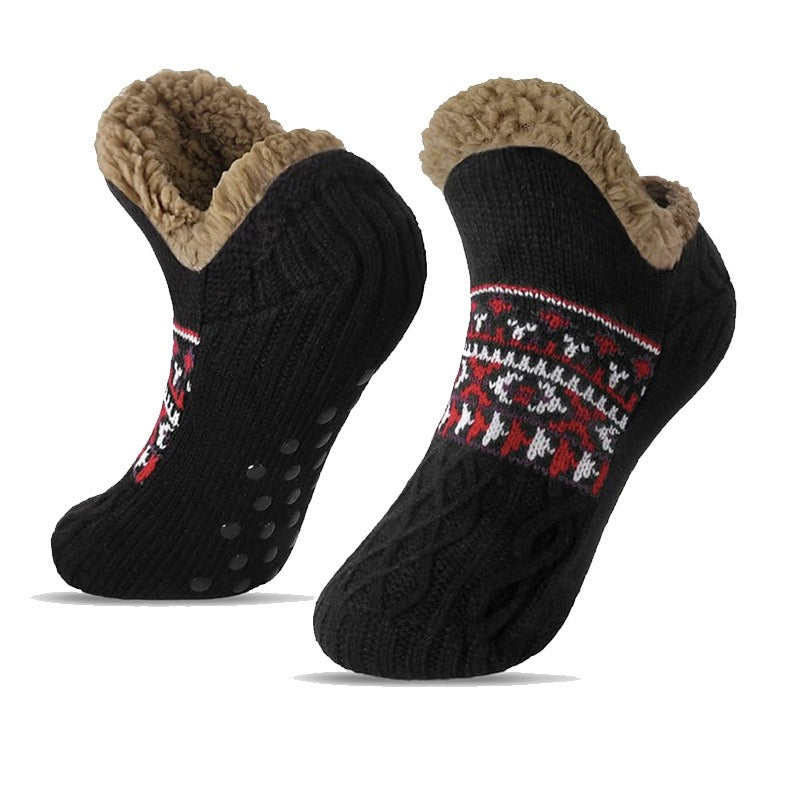 Warm non-slip footwear accessories, ultra-soft for cozy home relaxation.