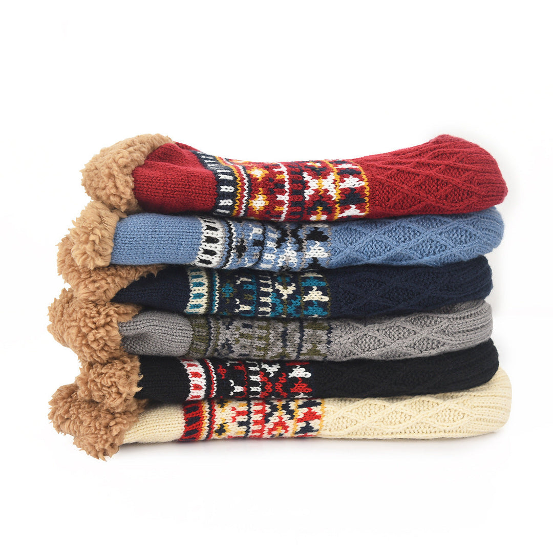Cozy non-slip home socks, providing warmth and comfort on cold days.