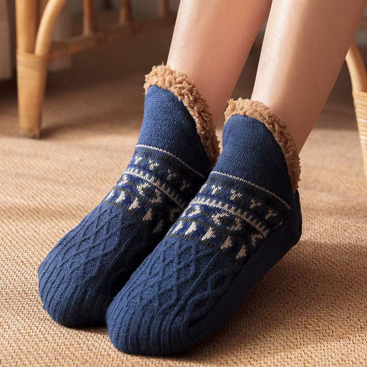 Soft fleece-lined unisex socks for luxurious winter comfort and warmth.