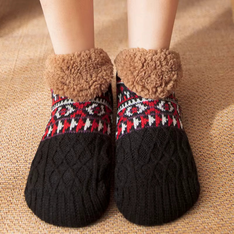 Winter comfort non-slip socks, thick and warm for ultimate coziness.