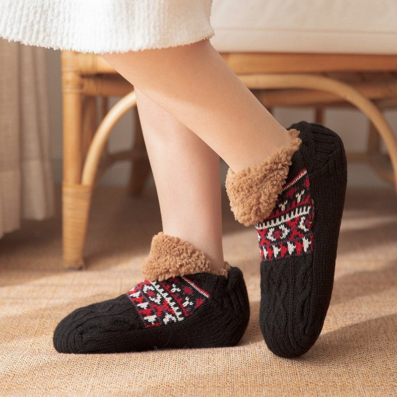 Luxury soft home socks, unisex design for comfortable indoor footwear.