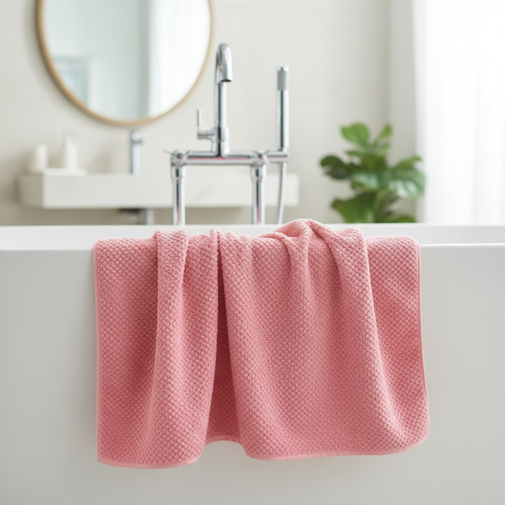Unisex ultra-soft microfiber bath towel for quick drying and high absorbency, oversized