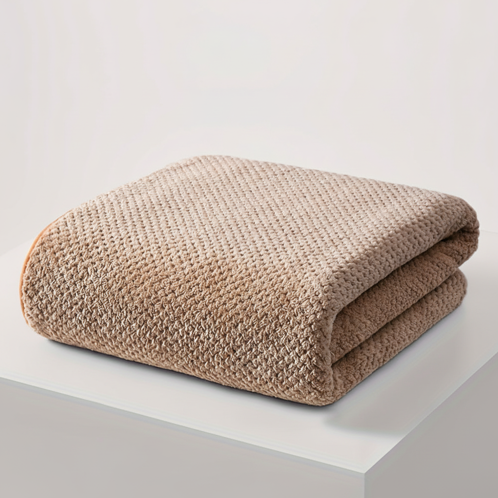 Luxurious oversized microfiber bath towel, ultra-soft and highly absorbent, easy care