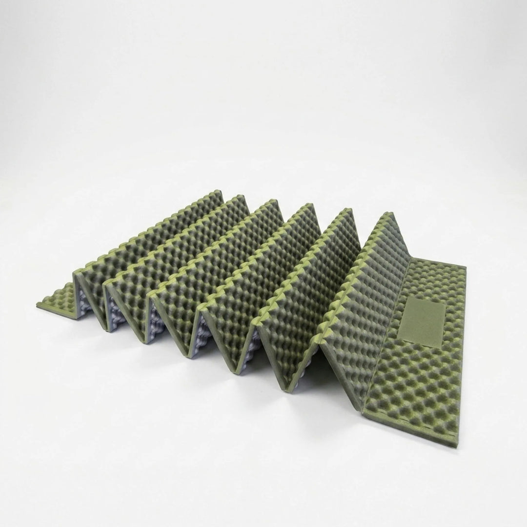 Unisex ultralight camping mat inside a tent, providing comfort as a portable hiking sleeping pad.