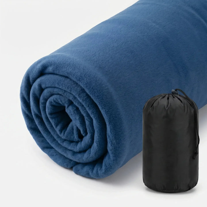 Versatile ultralight fleece sleeping bag liner. Great for camping, hiking, and hostel travel comfort & hygiene.