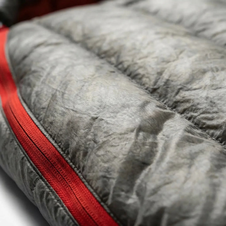 Compact, ultralight down sleeping bag for easy backpacking. Unisex mummy design for comfortable outdoor adventures.