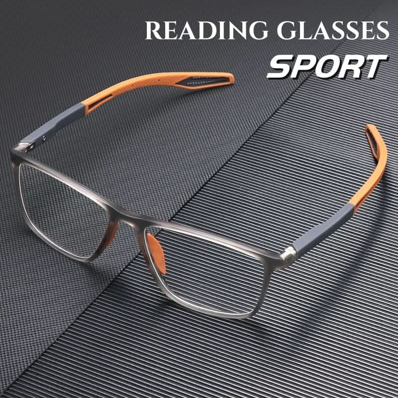 Unisex ultralight progressive glasses with multifocal lenses for clear vision and comfortable daily wear.