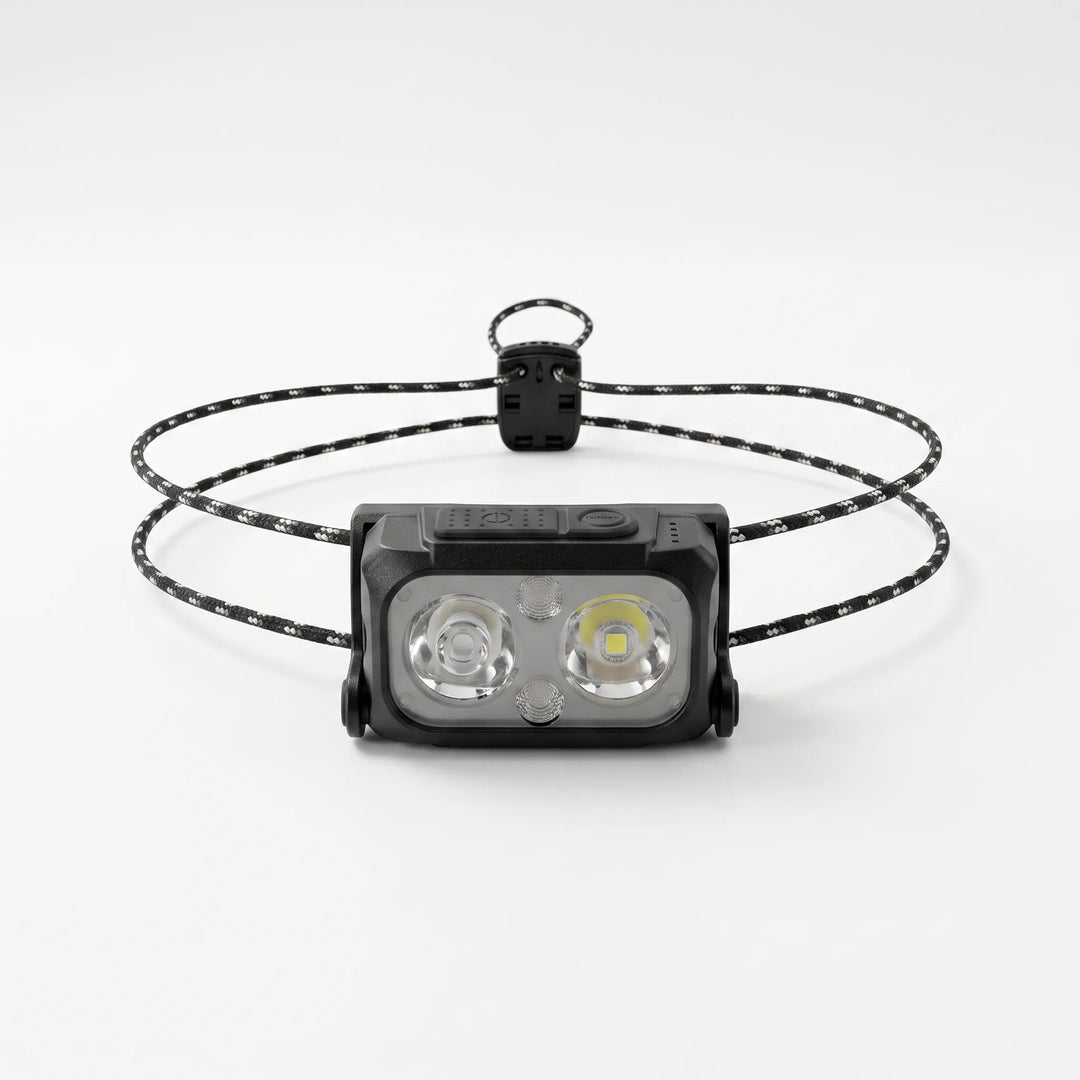Versatile ultralight LED headlamp for camping, hiking, and general outdoor activities, USB-C.