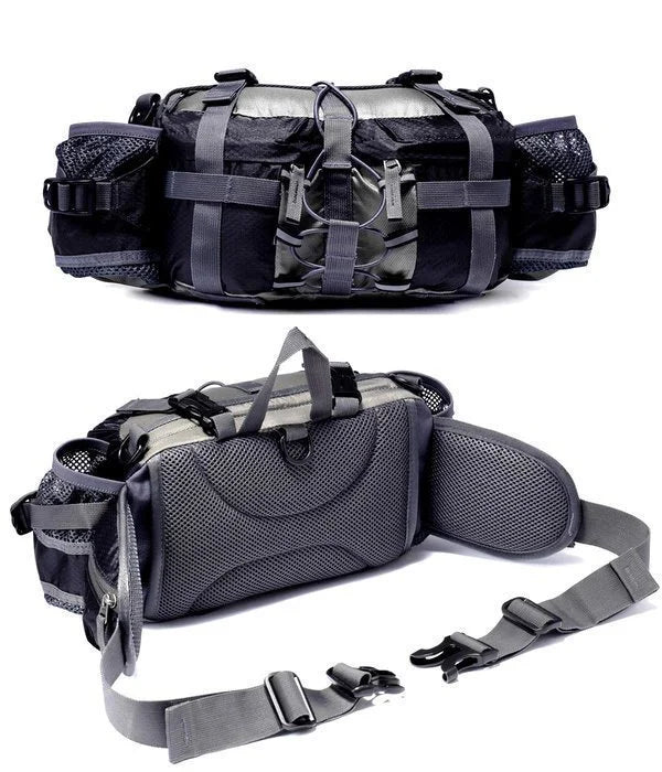 Unisex Ultralight Waterproof Outdoor Waist Bag on a nature trail, demonstrating its outdoor readiness