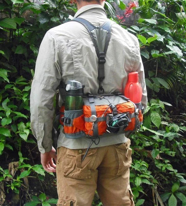 Waterproof outdoor waist bag, perfect for hiking, travel, and running. Unisex design.