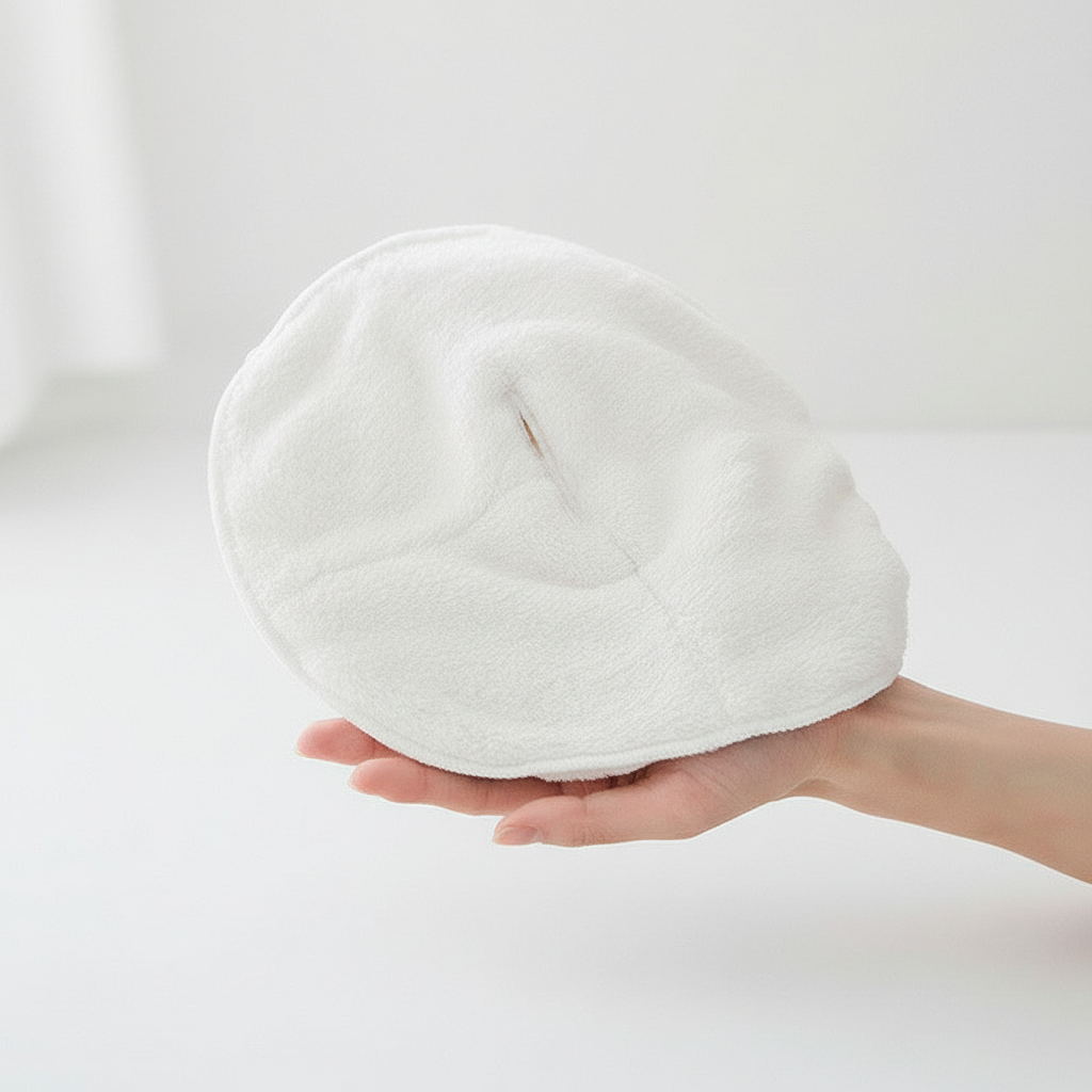 Soft, absorbent HydroTowel facial spa towel, ideal for skincare routines and gentle face care.