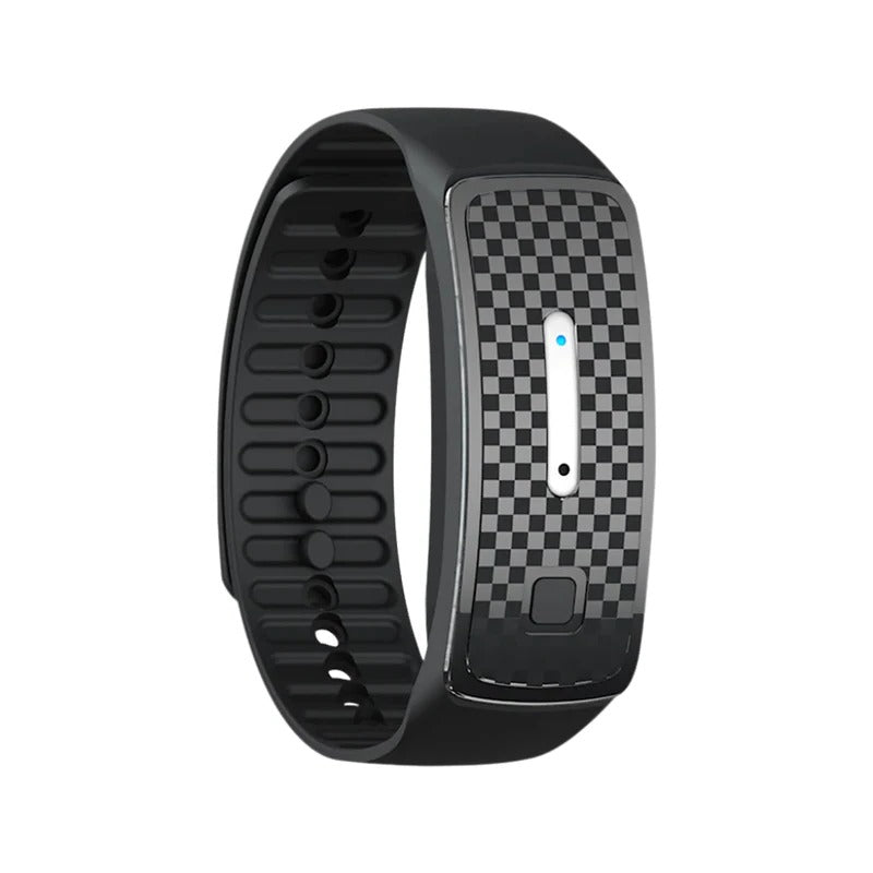 Unisex ultrasonic mosquito repellent bracelet. Chemical-free bug protection for outdoor activities.