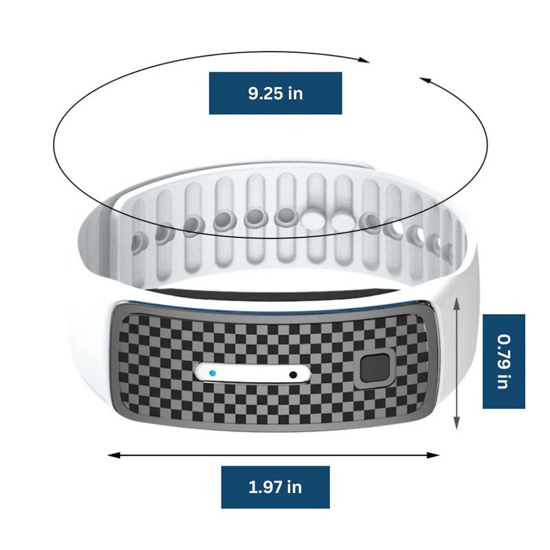 Sleek design unisex ultrasonic mosquito repellent bracelet. Safe, chemical-free pest control for everyone.