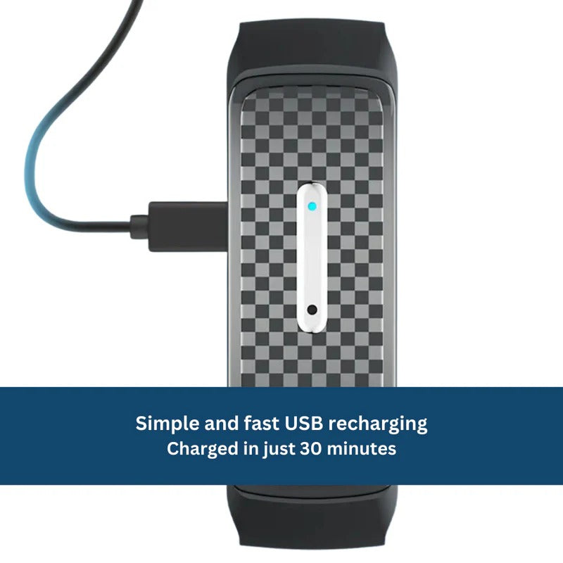 Stay protected with this unisex ultrasonic mosquito repellent bracelet. Chemical-free & wearable bug protection.