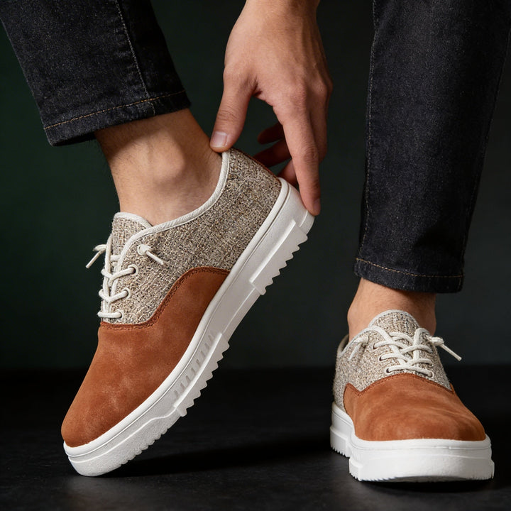 Fashionable unisex sneakers with unique patterns. Stylish statement shoes for casual, comfortable everyday wear.