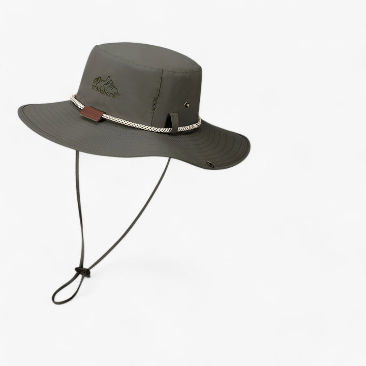 Stylish Johnny unisex bucket hat offering UPF 50+ sun protection, great for fishing and other outdoor sports.