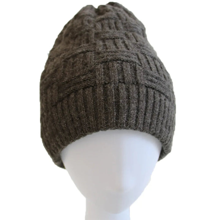 Unisex winter beanie hat with USB heating, ideal for outdoor gear and staying warm in cold weather