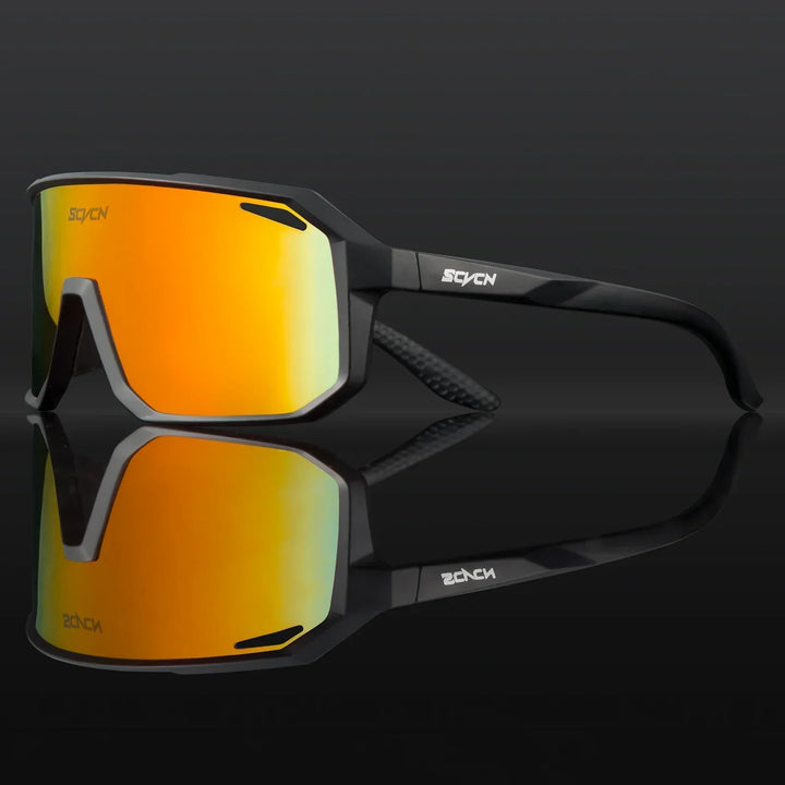 Runner enjoying trails with lightweight UV400 cycling sunglasses, ensuring clear outdoor vision.