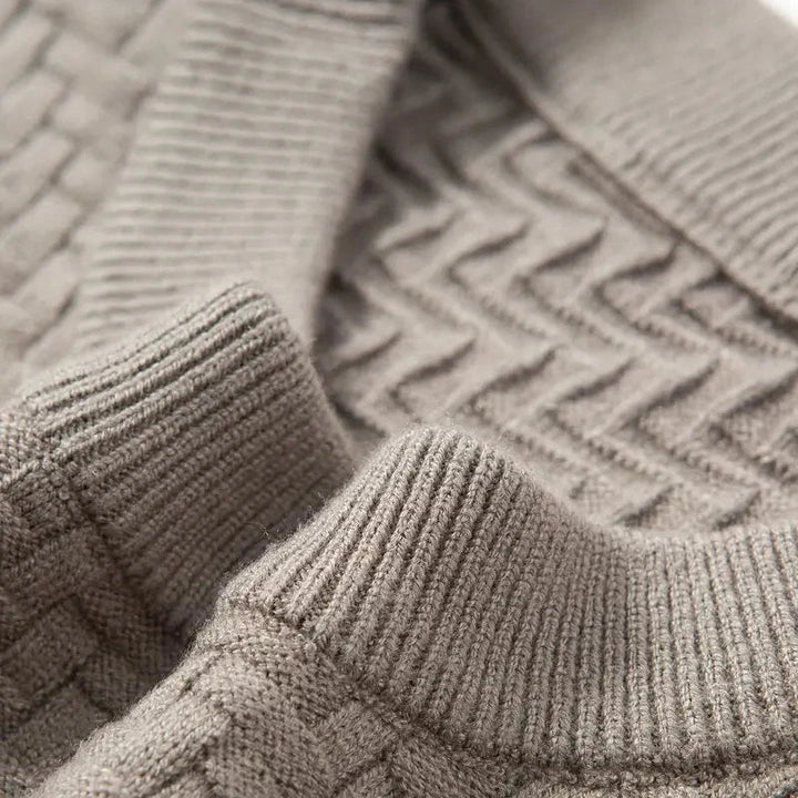 Black Valor unisex textured knit sweater, perfect for modern casual everyday style.