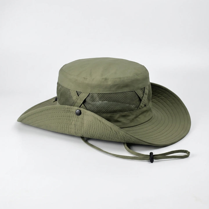 Summer beach hat, unisex & ventilated, providing excellent sun protection with its wide brim design.