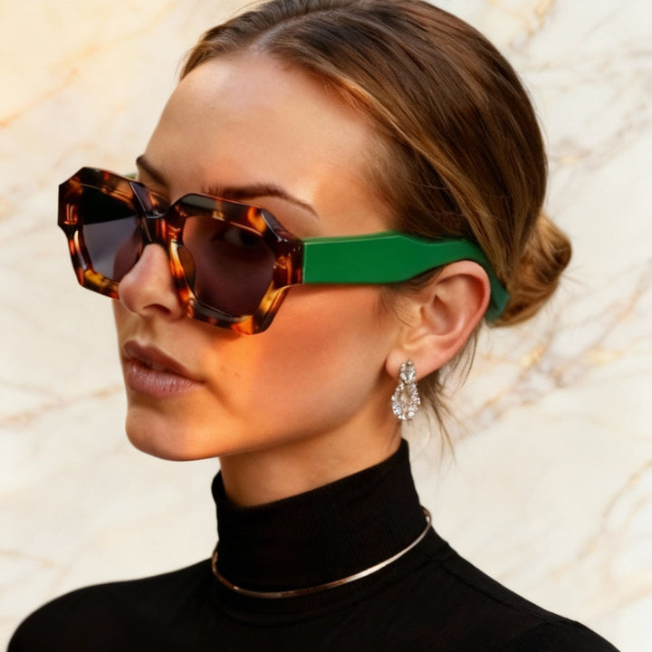Unisex Ventura statement sunglasses, a bold fashion accessory offering maximum UV400 protection.