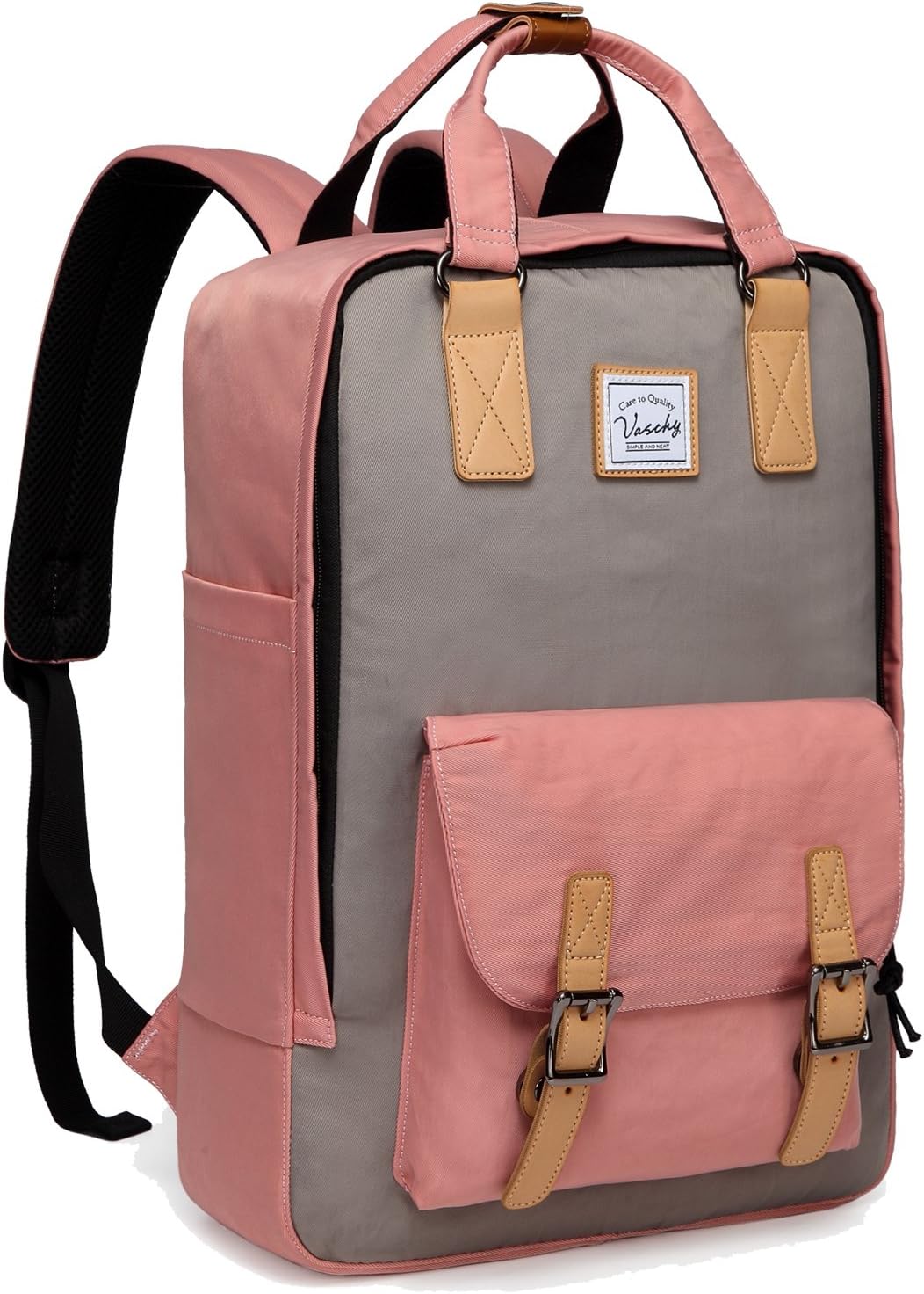 Water-resistant unisex school backpack for 15.6" laptops, perfect for students.