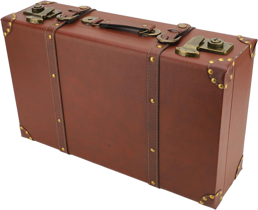 Stylish vintage brown leather carry-on bag, a secure overnight travel case for retro journeys.