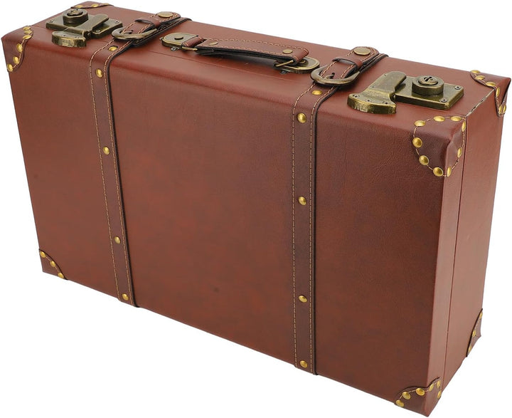 Stylish vintage brown leather carry-on bag, a secure overnight travel case for retro journeys.