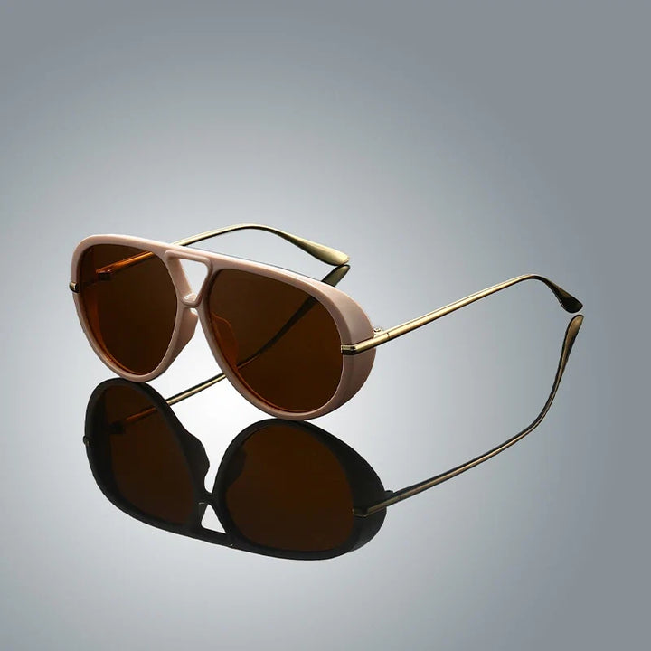 Stylish Vintage Edge UV400 sunglasses for men & women, featuring a classic retro metal frame.
