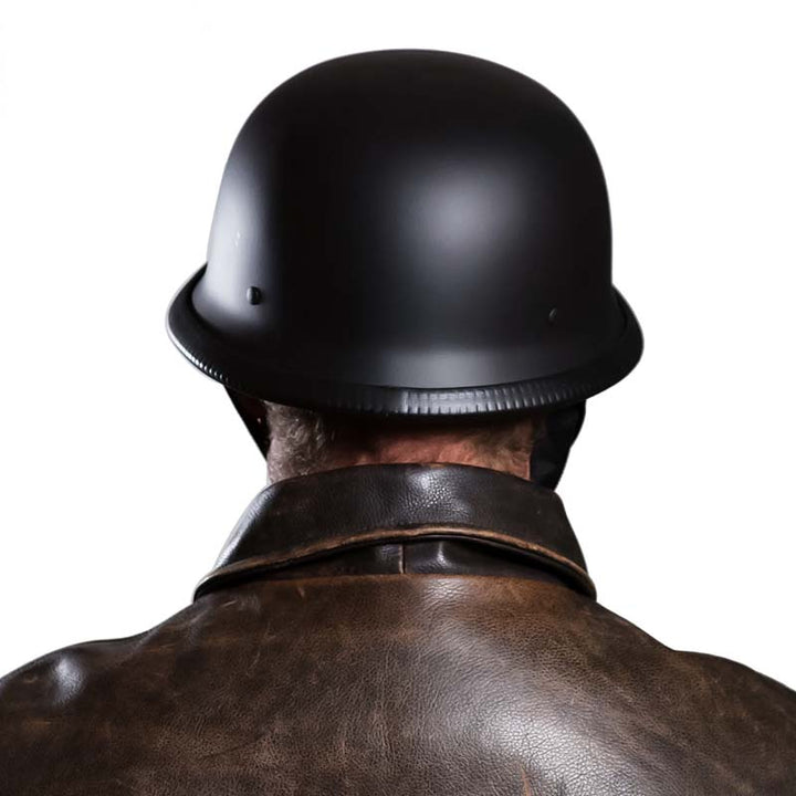 Grey Unisex Open-Face Motorcycle Helmet. ECE DOT certified for safety & classic riding style.