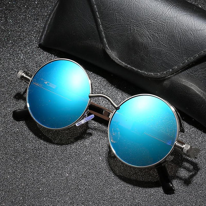 Unisex vintage polarized sunglasses with UV400 protection, perfect retro eyewear for summer.