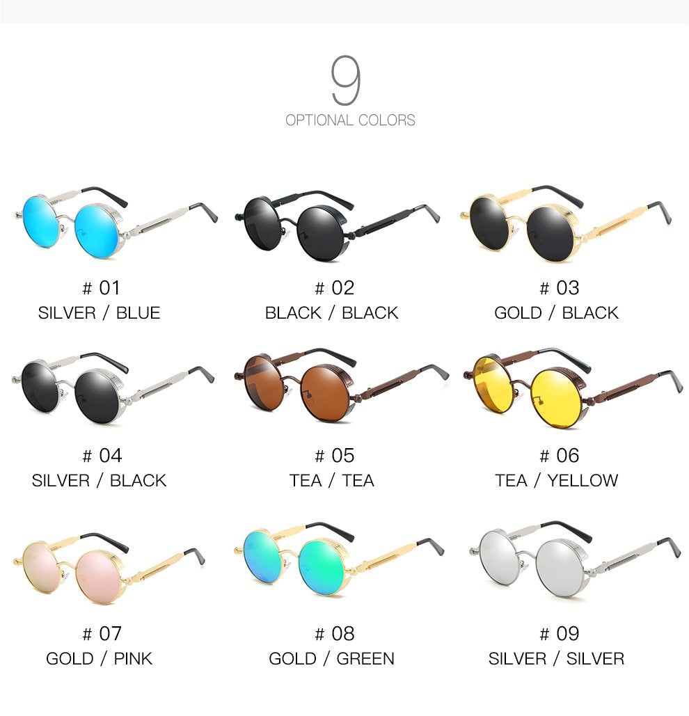 Fashionable unisex vintage eyewear, polarized lenses and UV400 for ultimate eye protection.