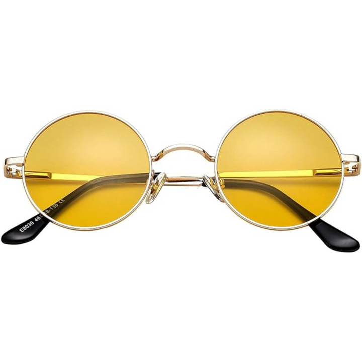 Vintage round polarized sunglasses for men & women. UV protection, perfect retro eyewear.