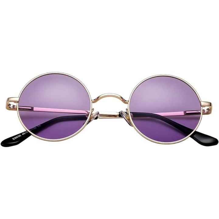 Stylish round polarized sunglasses. Lightweight, retro, glare-free vision & UV protection.