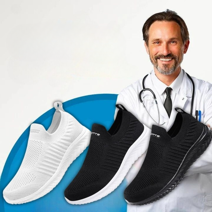 Unisex VitalStep orthopedic slip-on shoes for foot pain relief and arch support.