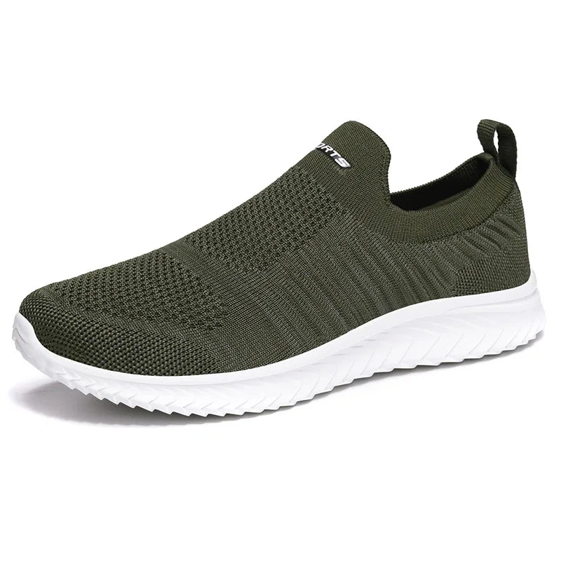 Shock-absorbing unisex slip-on shoes, ideal for comfortable walking and daily wear.